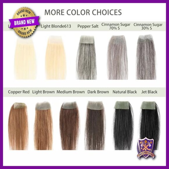 Human Hair Tape-In Hairpiece for Hairline Loss, 1.57x3 Inches